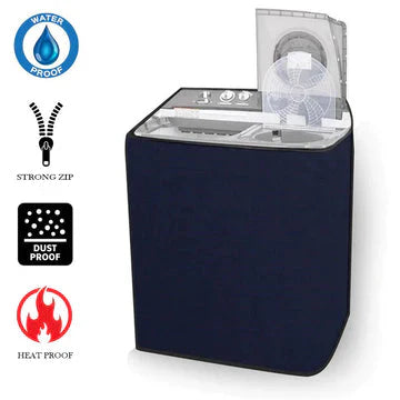 100% Waterproof Twin tub  Washing Machine Cover-Blue
