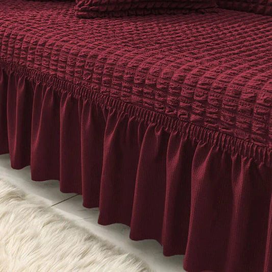 BUBBLE  SOFA COVER - Maroon