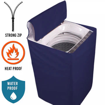 100% Waterproof Top Loaded Washing Machine Cover-blue
