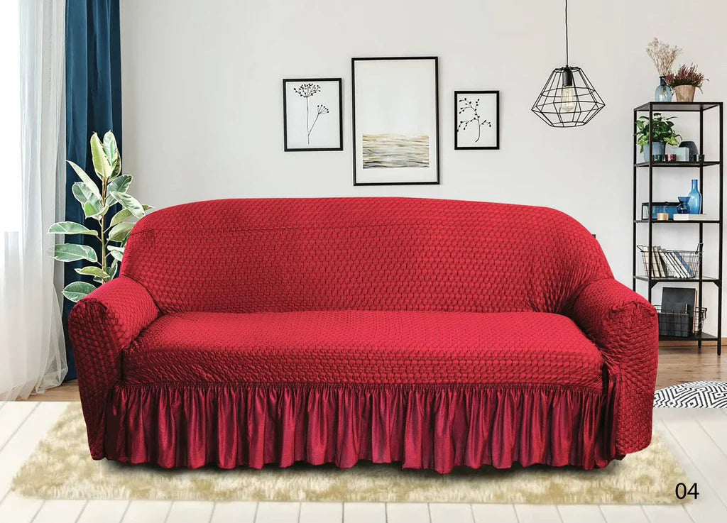 Butterfly Sofa Cover-Maroon