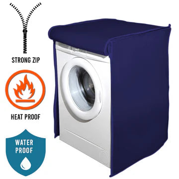 100% Waterproof Front Loaded Washing Machine Cover-blue