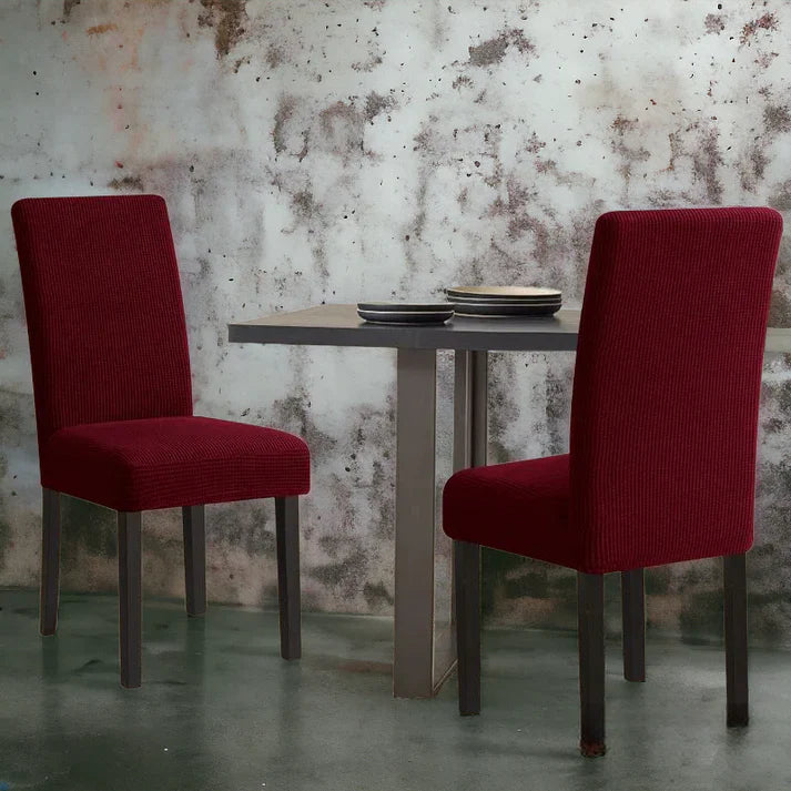 Mesh Fitted Style Jersey Chair Cover - Mehroon