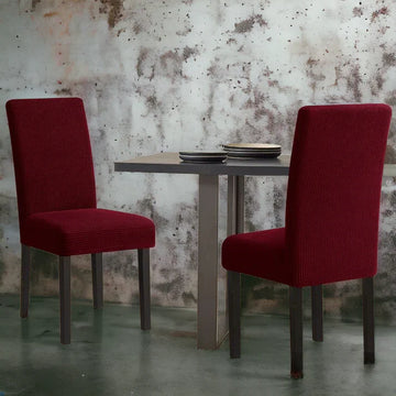 Mesh Fitted Style Jersey Chair Cover - Mehroon