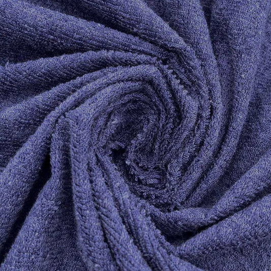 Terry Cotton Protector Navy Blue Color Fitted Style