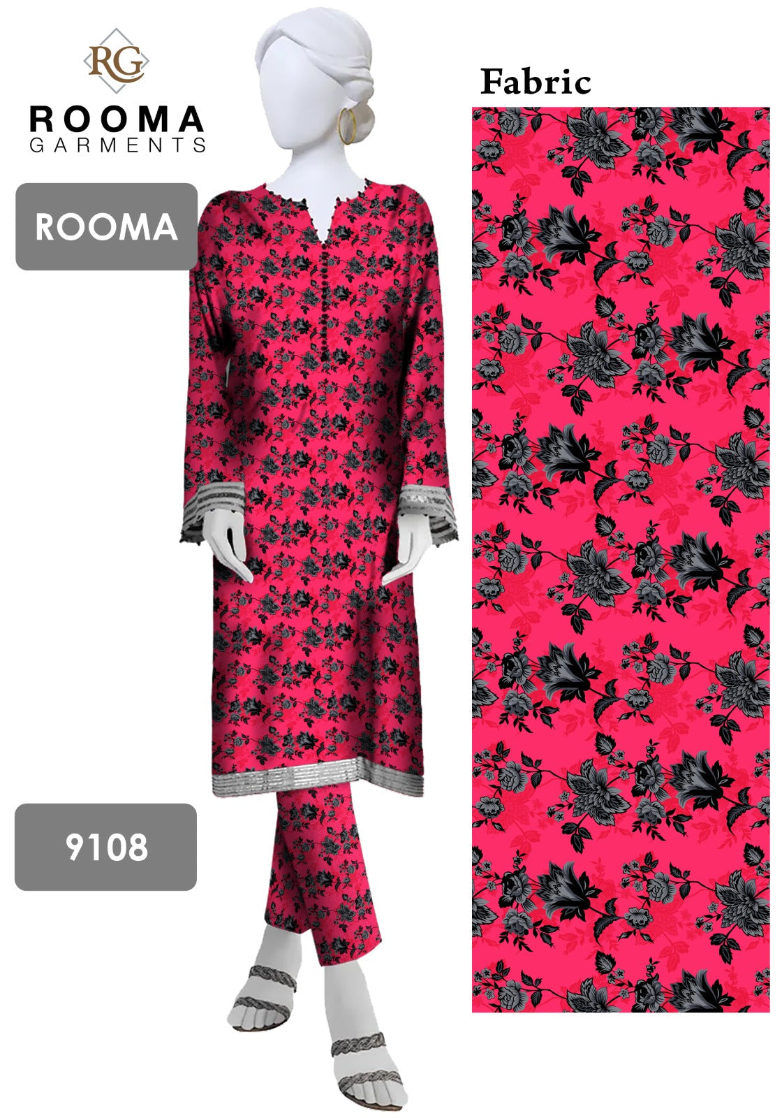 2pc Polo Cotton Unsititched suit -359