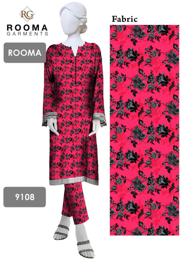 2pc Polo Cotton Unsititched suit -359