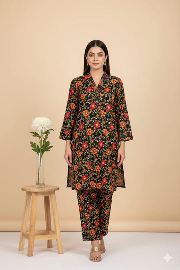 2pc Polo Cotton Unsititched suit -426