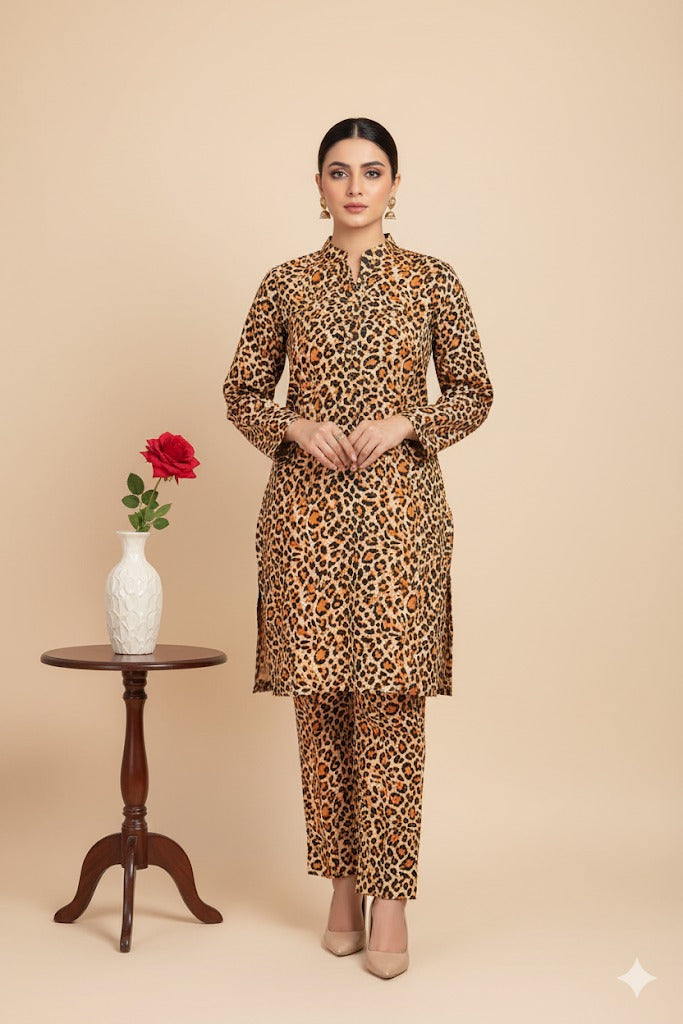 2pc Polo Cotton Unsititched suit -400