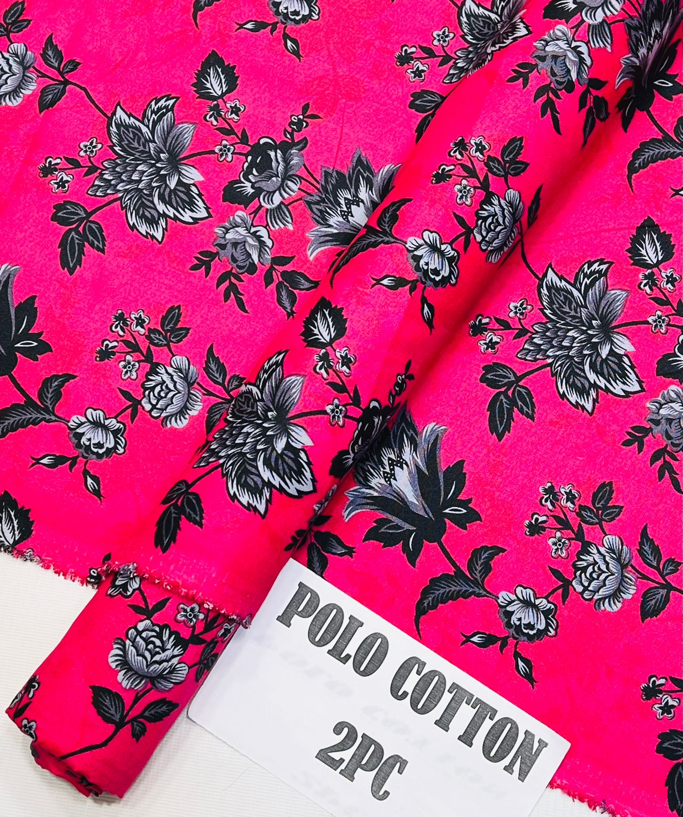 2pc Polo Cotton Unsititched suit -485