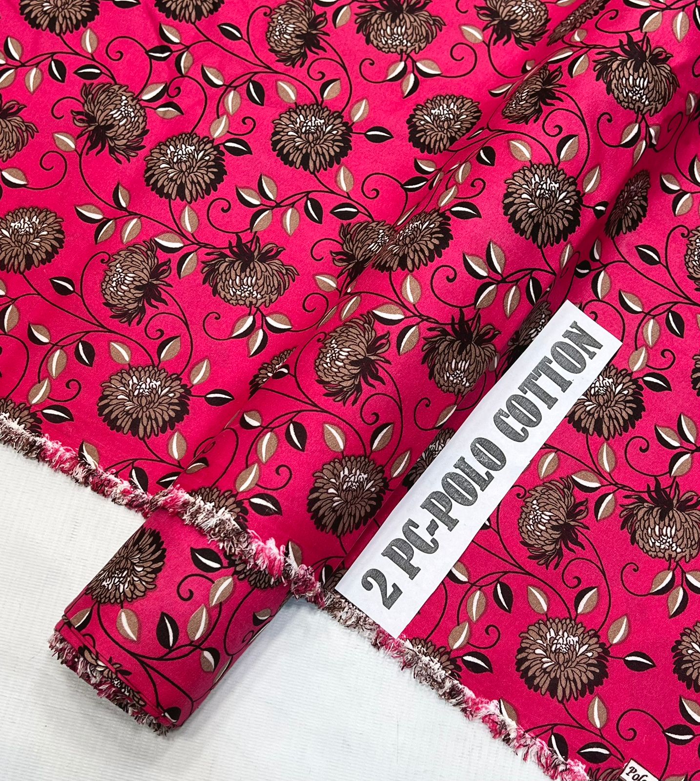 2pc Polo Cotton Unsititched suit -474