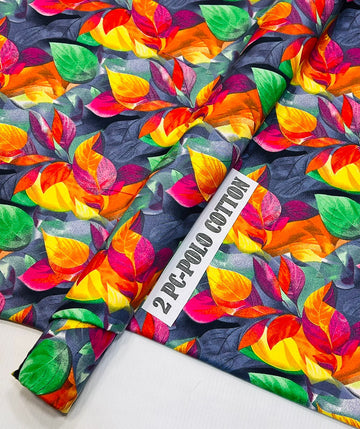 2pc Polo Cotton Unsititched suit -515