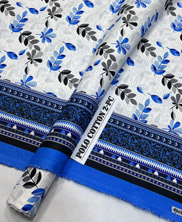 2pc Polo Cotton Unsititched suit -553