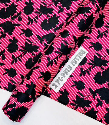 2pc Polo Cotton Unsititched suit -555