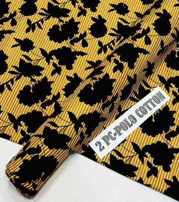 2pc Polo Cotton Unsititched suit -556