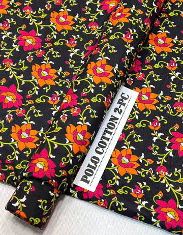 2pc Polo Cotton Unsititched suit -581