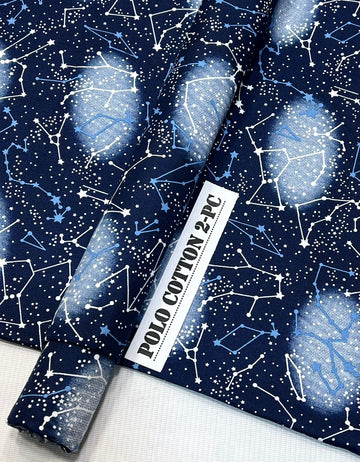 2pc Polo Cotton Unsititched suit -583