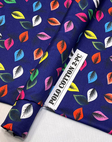 2pc Polo Cotton Unsititched suit -585