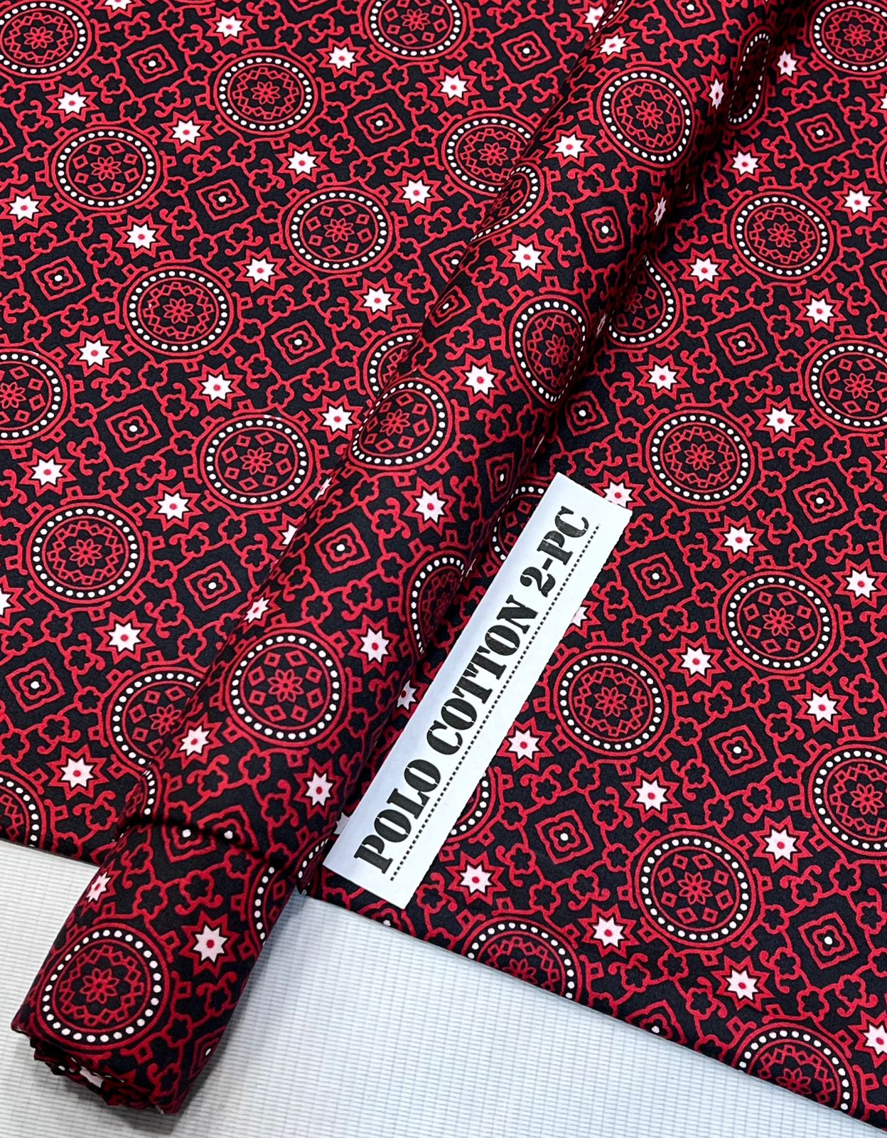 2pc Polo Cotton Unsititched suit -588