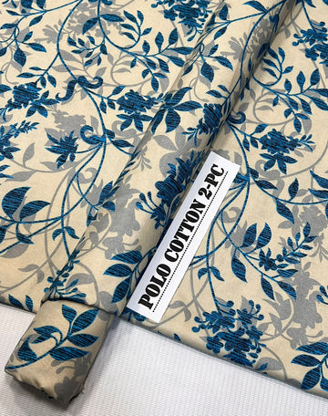 2pc Polo Cotton Unsititched suit -590