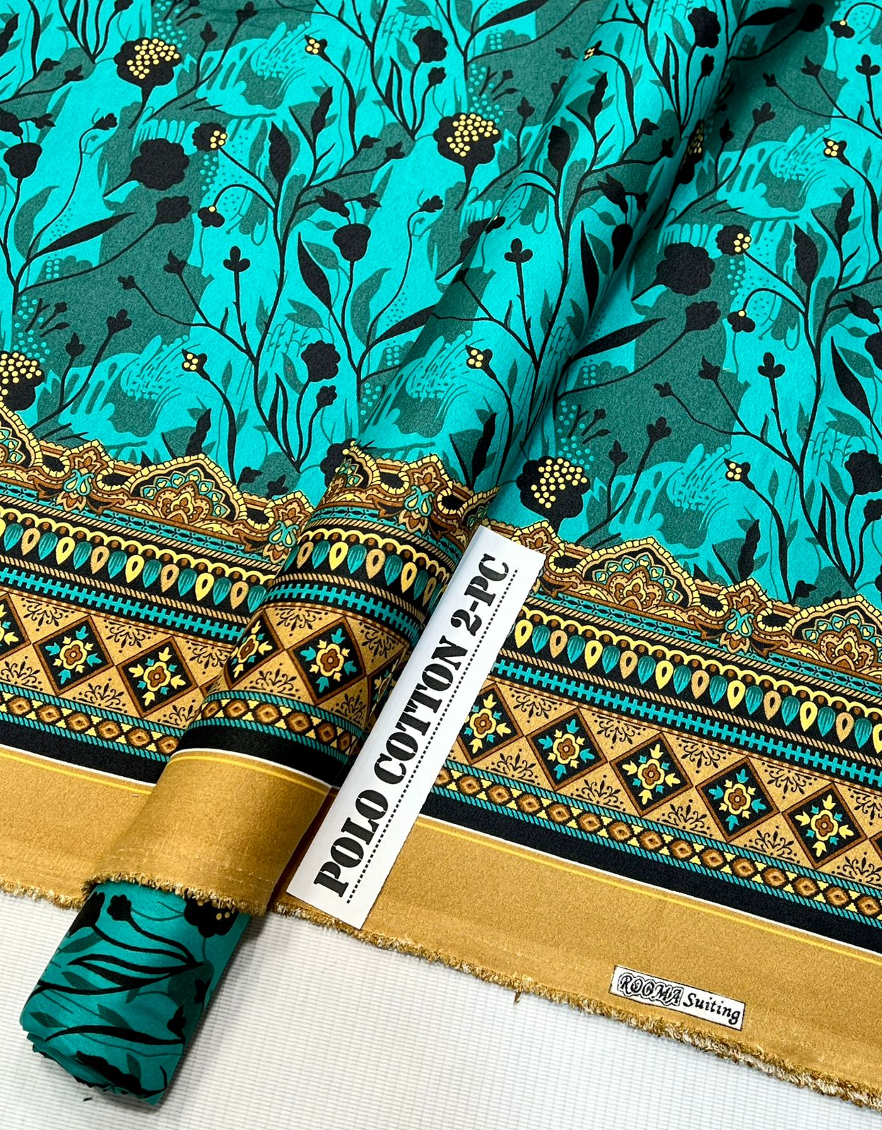 2pc Polo Cotton Unsititched suit -591