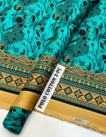 2pc Polo Cotton Unsititched suit -591