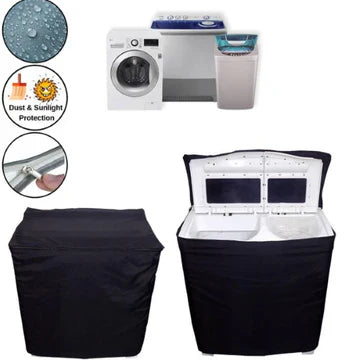 100% Waterproof Twin tub  Washing Machine Cover-Black